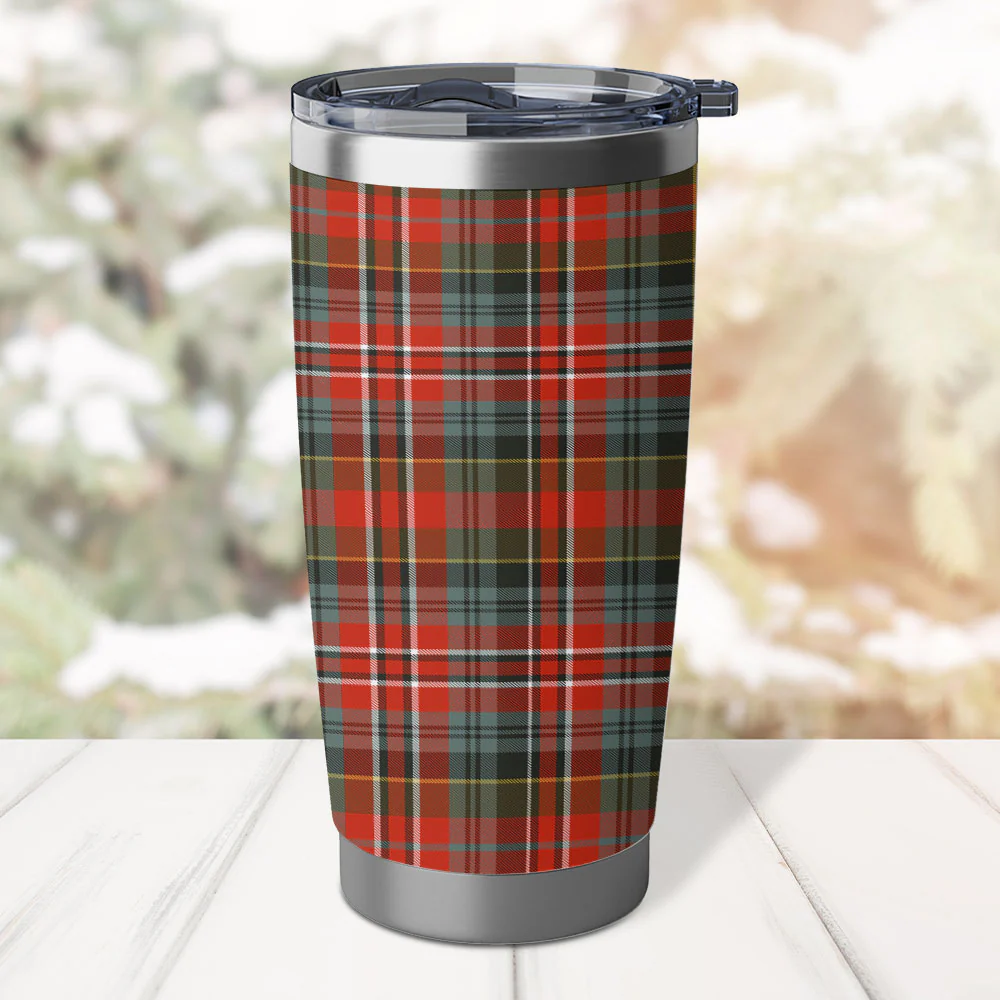 Scottish MacPherson Weathered Clan Badge Tartan Tumbler - Image 3