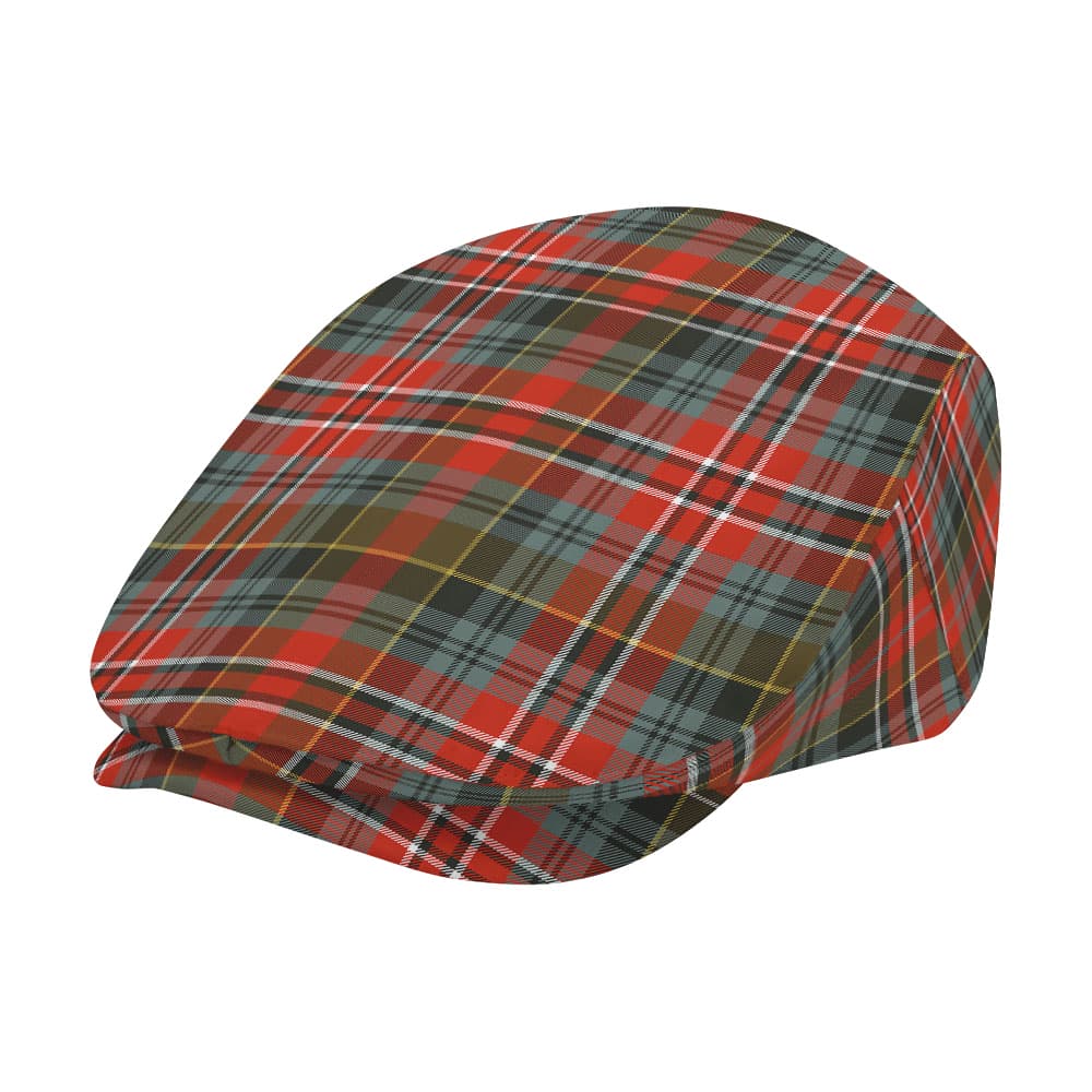 Scottish MacPherson Weathered Tartan Flat Cap - Image 2