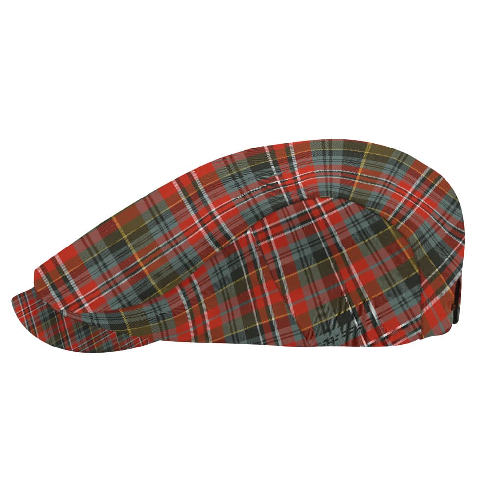 Scottish MacPherson Weathered Tartan Flat Cap - Image 3