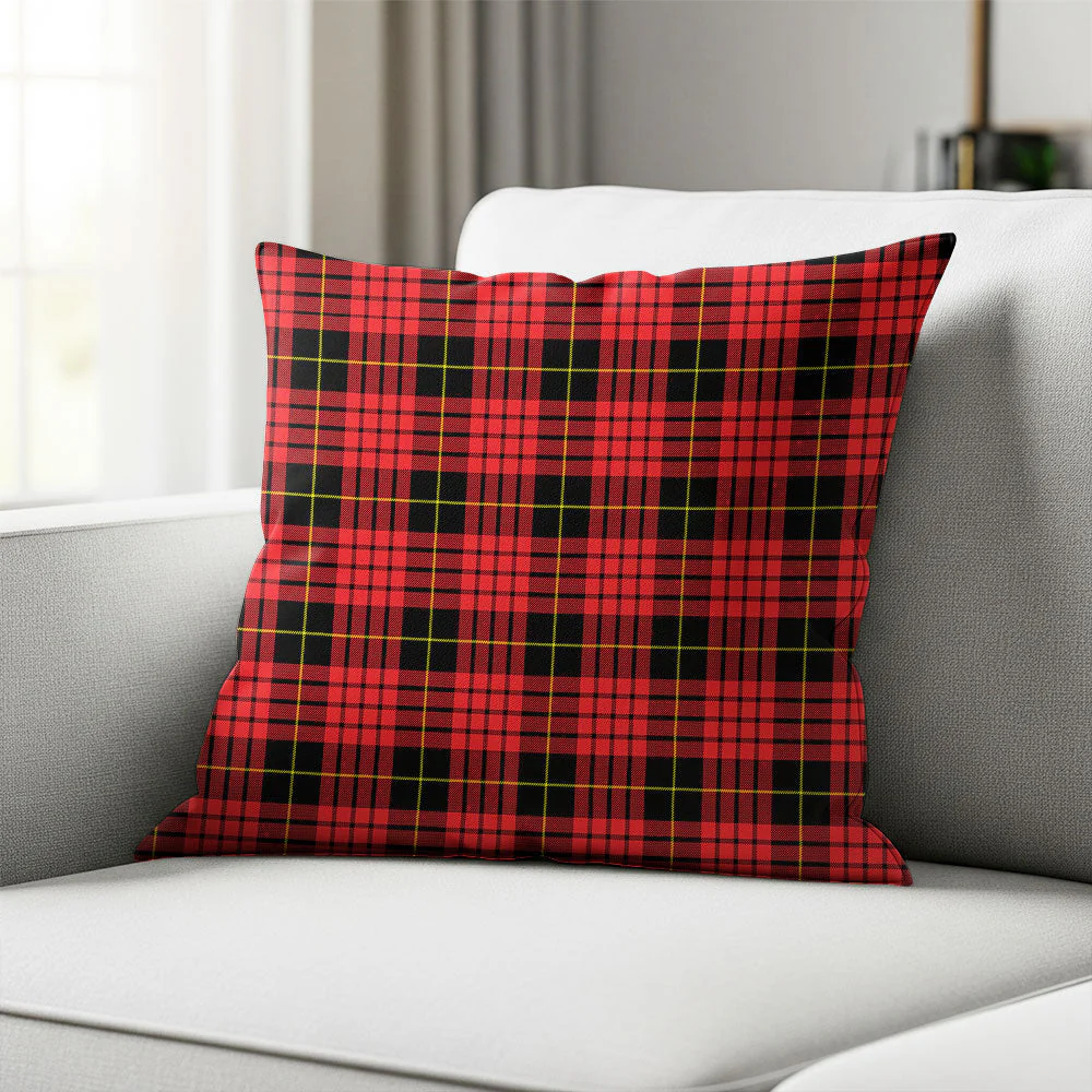Scottish MacQueen Modern Clan Badge Tartan Pillow Case