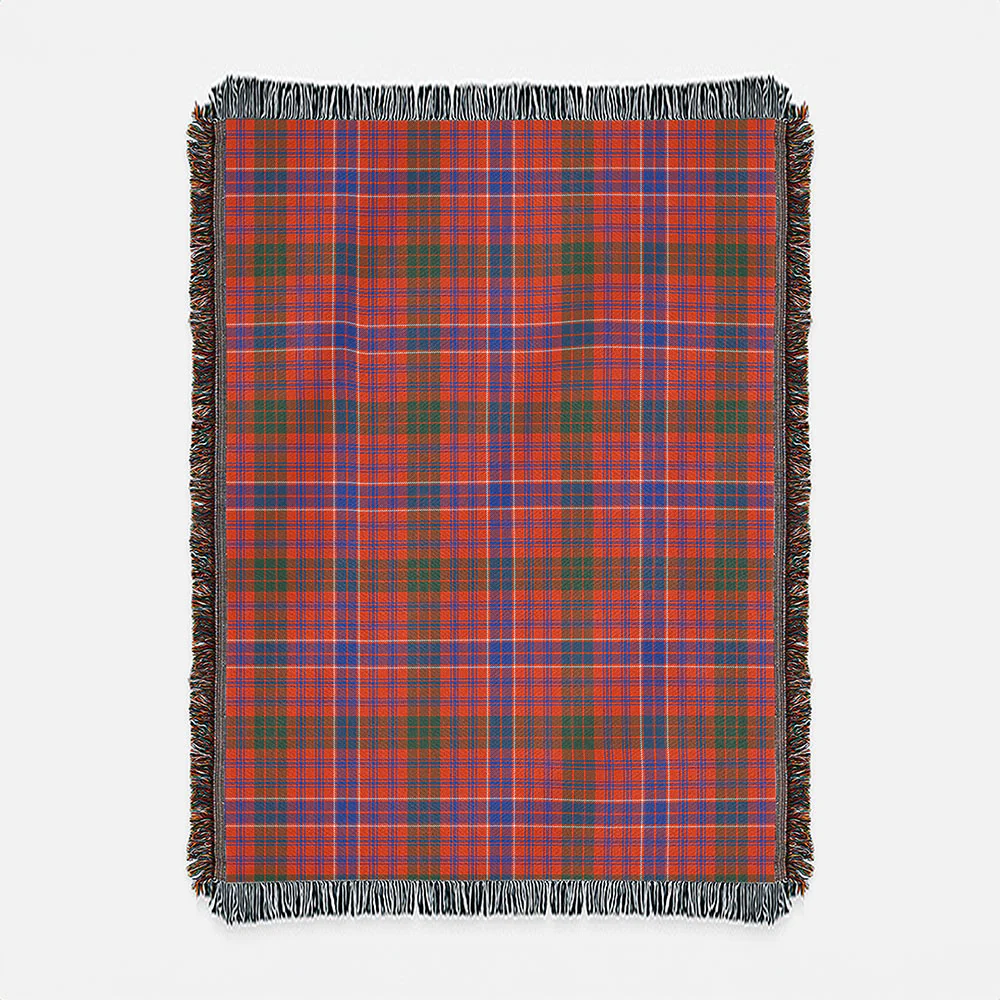 Scottish MacRae Ancient Clan Badge Tartan Woven Blanket