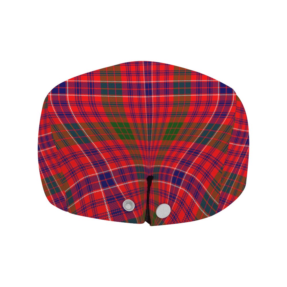 Scottish MacRae Clan Badge Tartan Flat Cap - Image 4