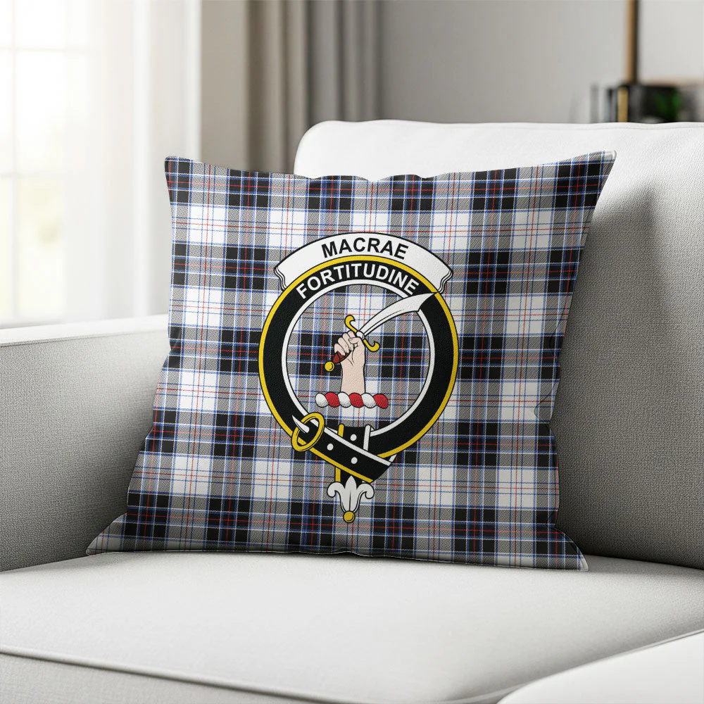 Scottish MacRae Dress Modern Clan Badge Tartan Pillow Case - Image 2