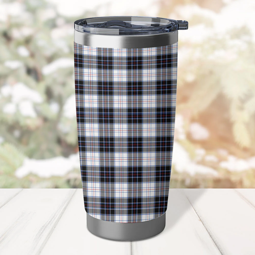 Scottish MacRae Dress Modern Clan Badge Tartan Tumbler - Image 3