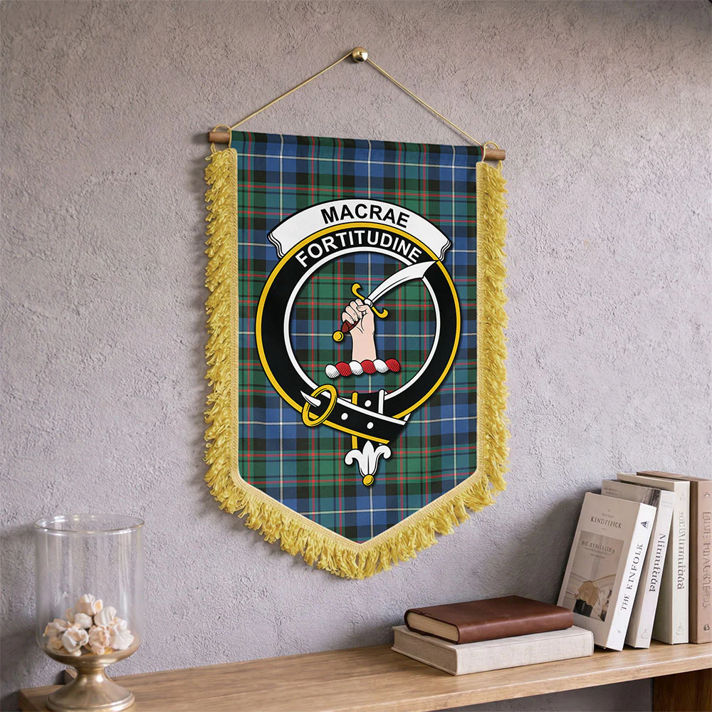 Scottish MacRae Hunting Ancient Clan Badge Tartan Wall Hanging Banner - Image 2