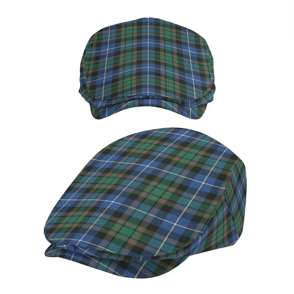 Scottish MacRae Hunting Ancient Tartan Flat Cap - Image 5