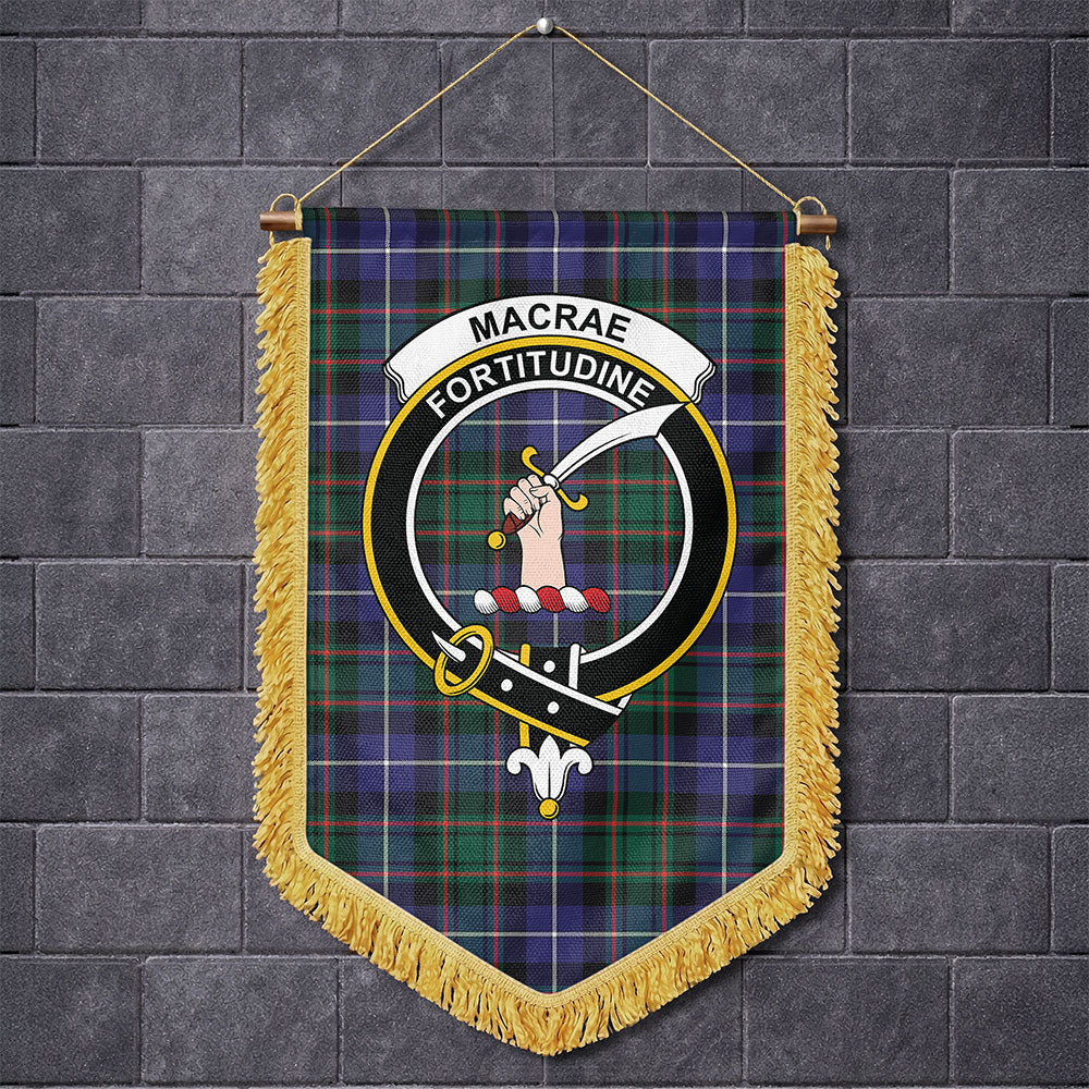 Scottish MacRae Hunting Modern Clan Badge Tartan Wall Hanging Banner
