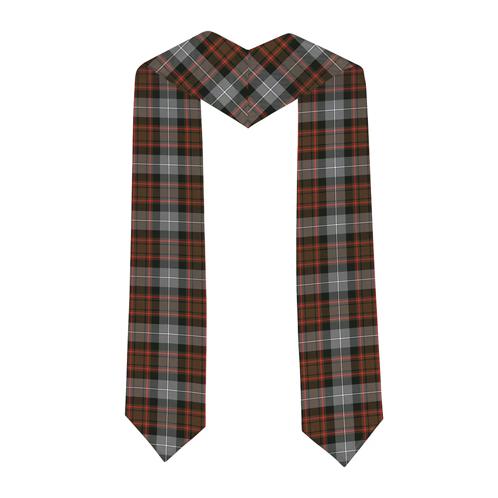Scottish MacRae Hunting Weathered Clan Badge Tartan Graduation Stole Black Gold Honor - Image 2