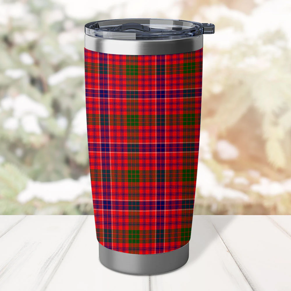 Scottish MacRae Modern Clan Badge Tartan Tumbler - Image 3