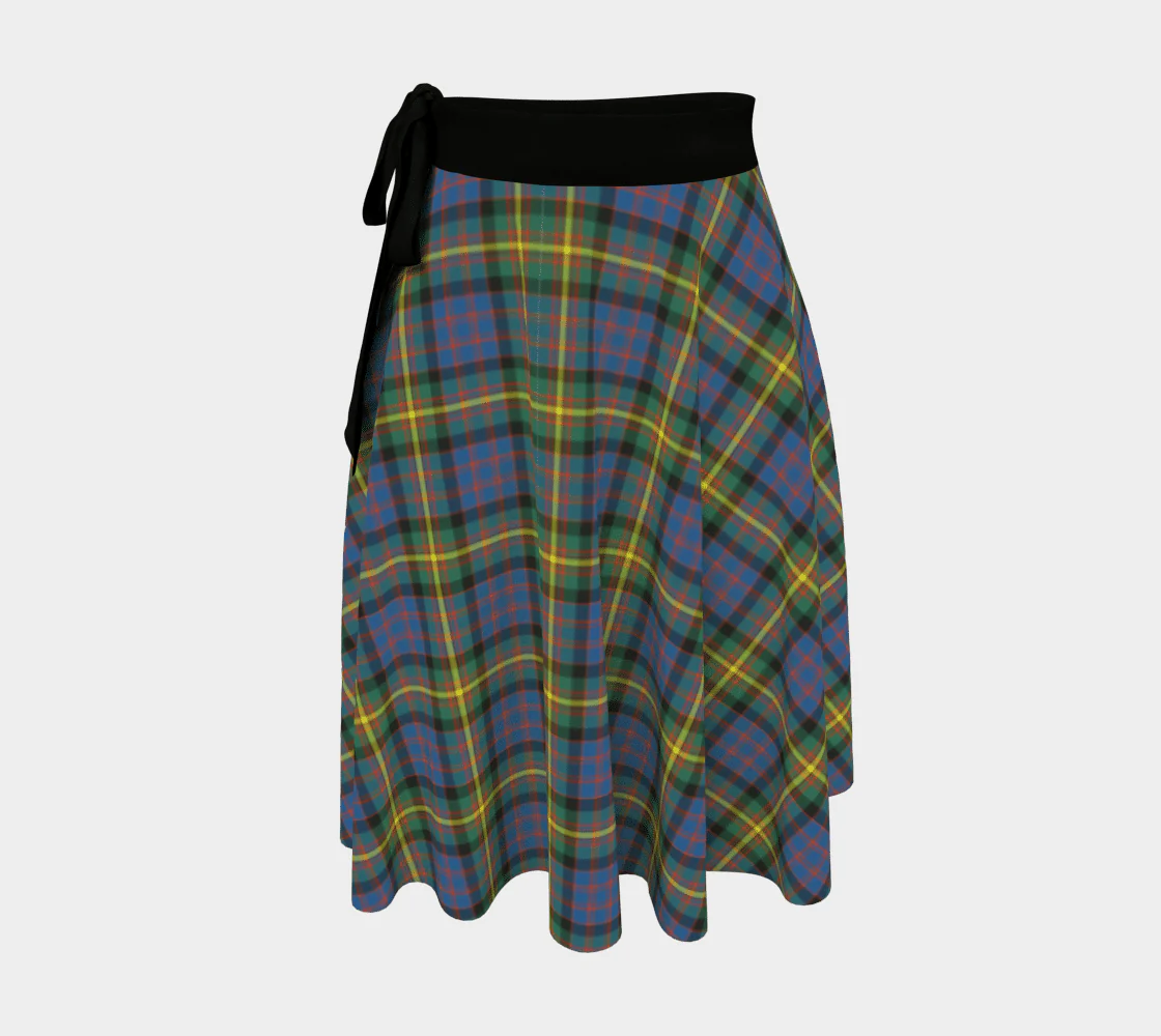 Scottish MacRae Modern Clan Tartan Wrap Skirt