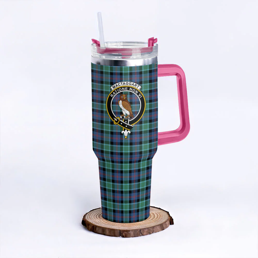 Scottish MacTaggart Ancient Clan Badge Tartan 40oz Tumbler - Image 7