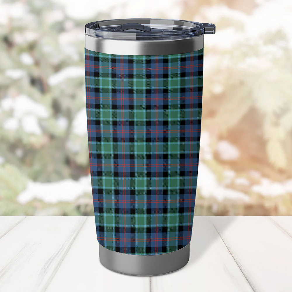 Scottish MacTaggart Ancient Clan Badge Tartan Tumbler - Image 3