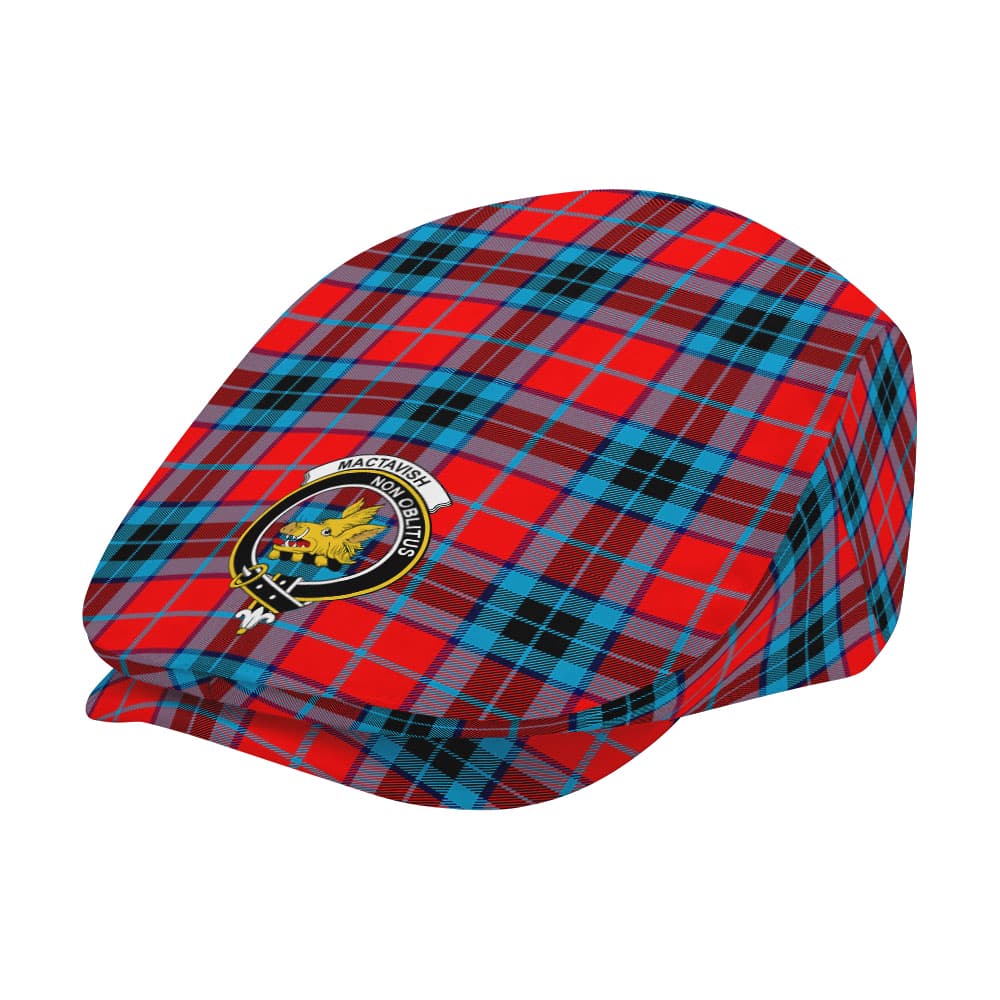 Scottish MacTavish Clan Badge Tartan Flat Cap - Image 2