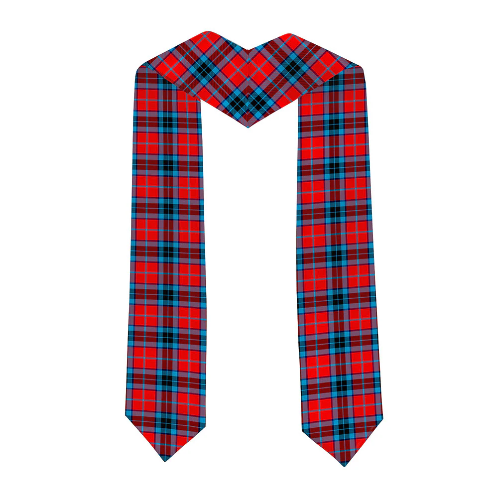 Scottish MacTavish Modern Clan Badge Tartan Graduation Stole Black Gold Honor - Image 2