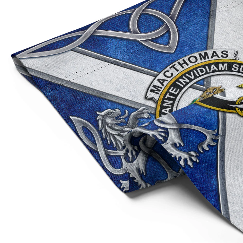 Scottish MacThomas Clan Badge Garden Flag Silver Rampant Lion Emblem - Image 2