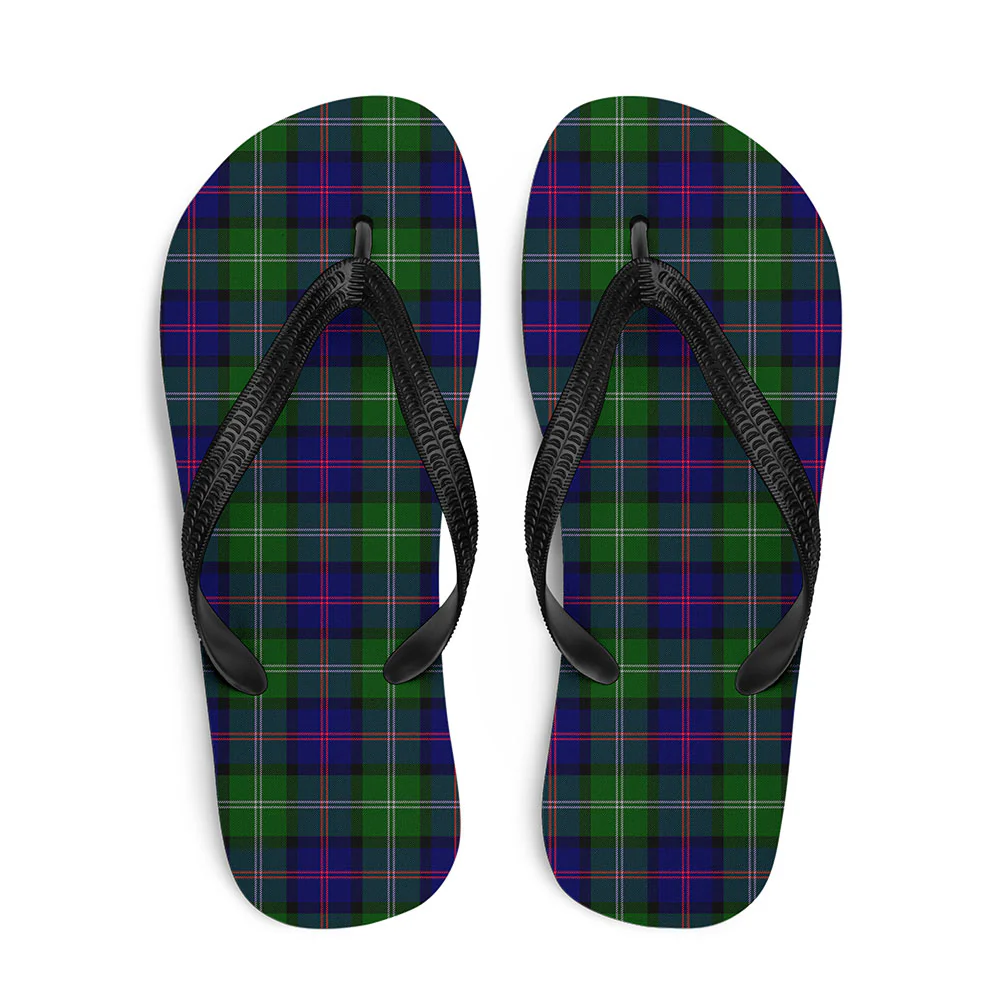 Scottish MacThomas Modern Clan Badge Tartan Flip Flops