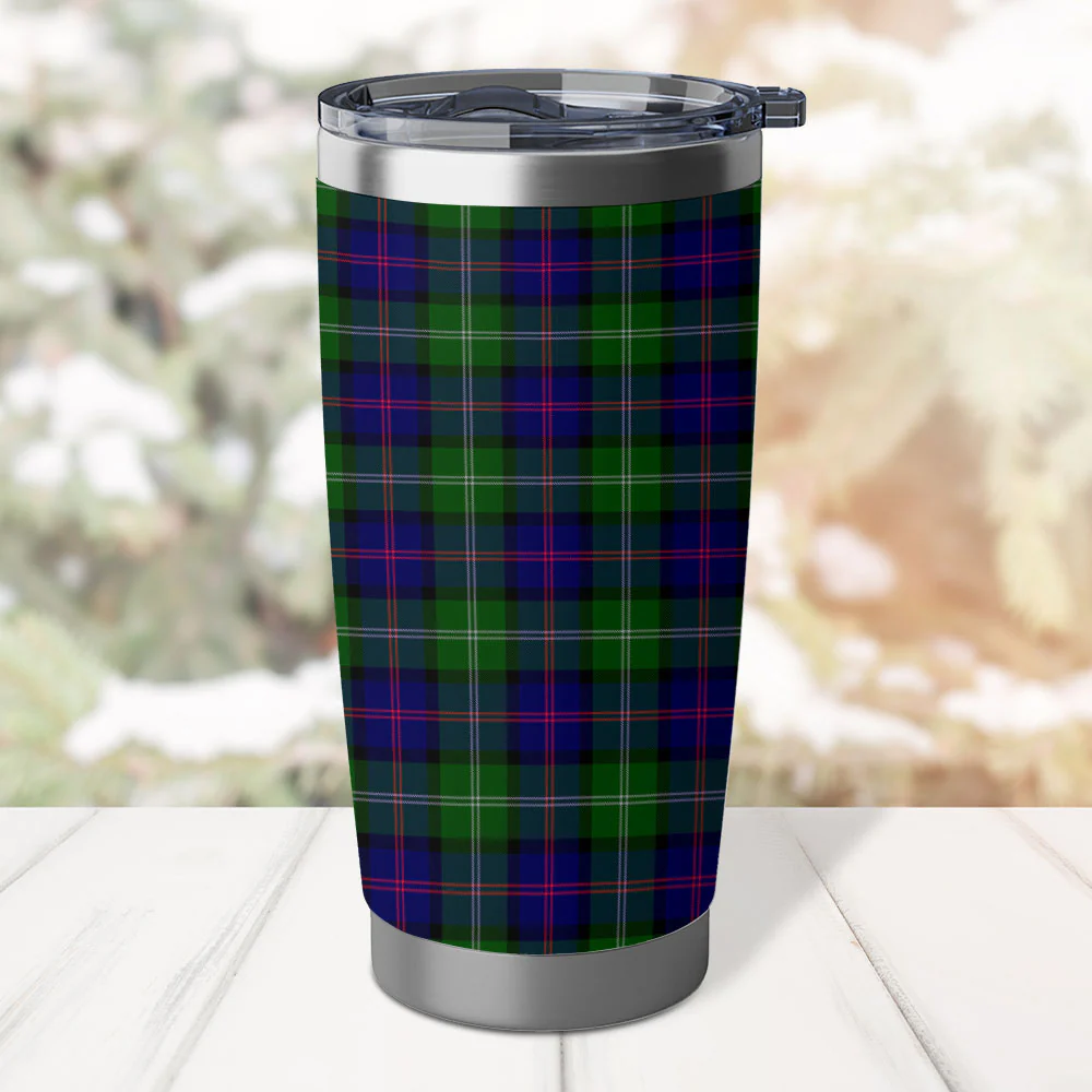 Scottish MacThomas Modern Clan Badge Tartan Tumbler - Image 3