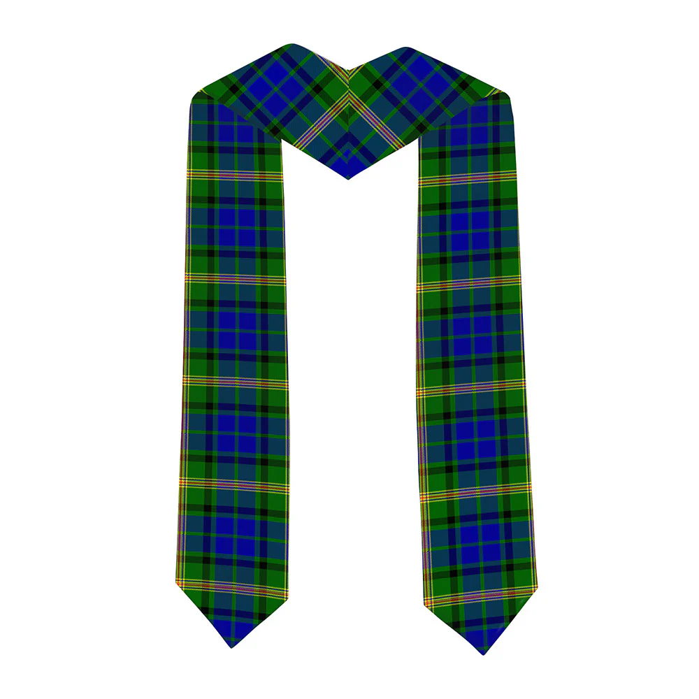 Scottish Maitland Clan Badge Tartan Graduation Stole Black Gold Honor - Image 2