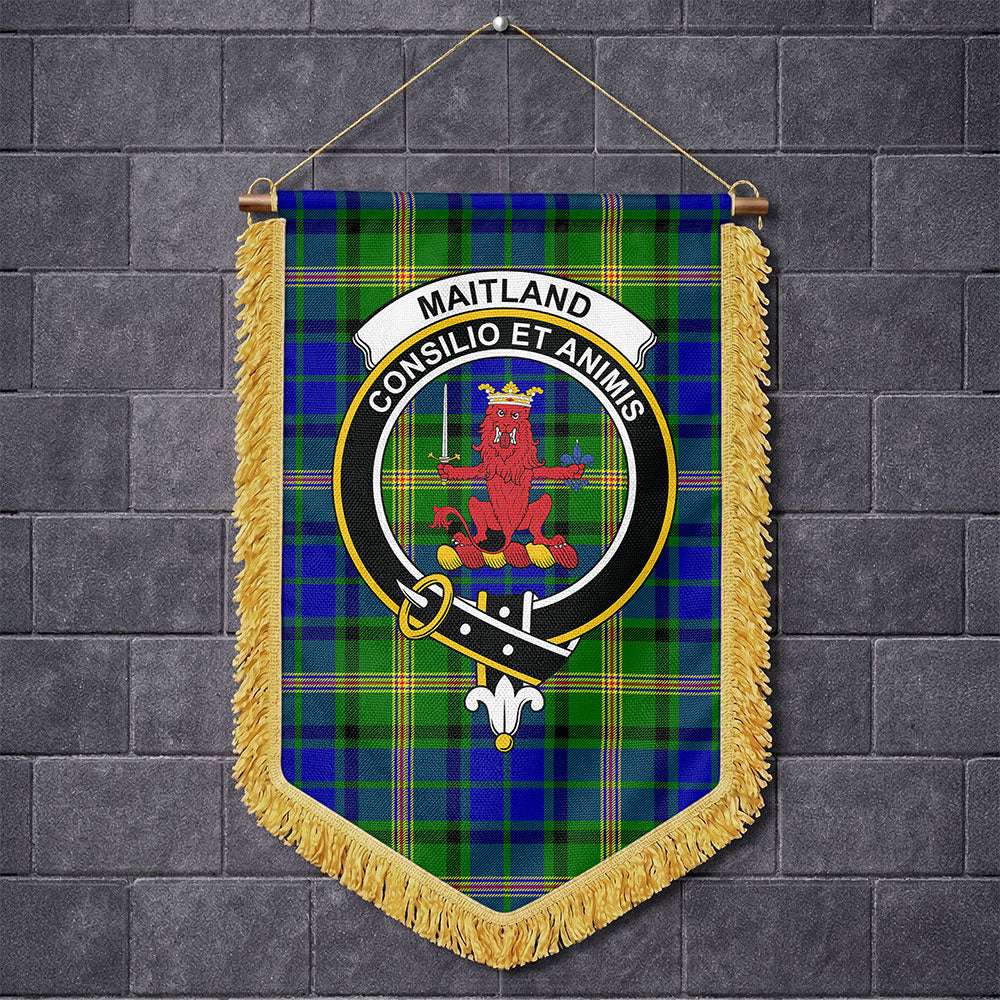 Scottish Maitland Clan Badge Tartan Wall Hanging Banner