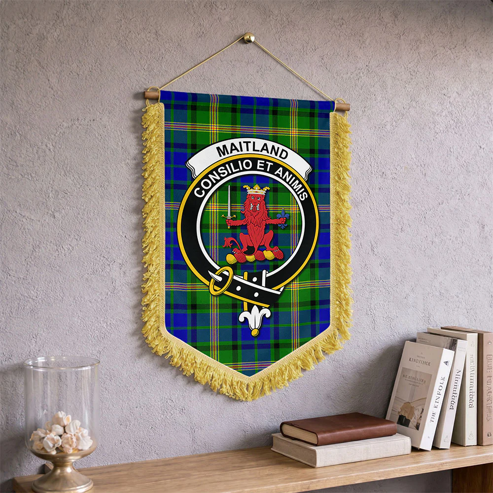 Scottish Maitland Clan Badge Tartan Wall Hanging Banner - Image 2