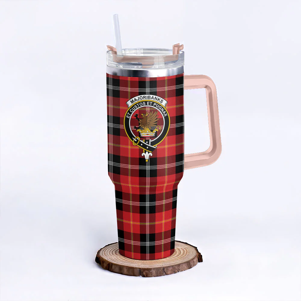 Scottish Marjoribanks Clan Badge Tartan 40oz Tumbler - Image 4