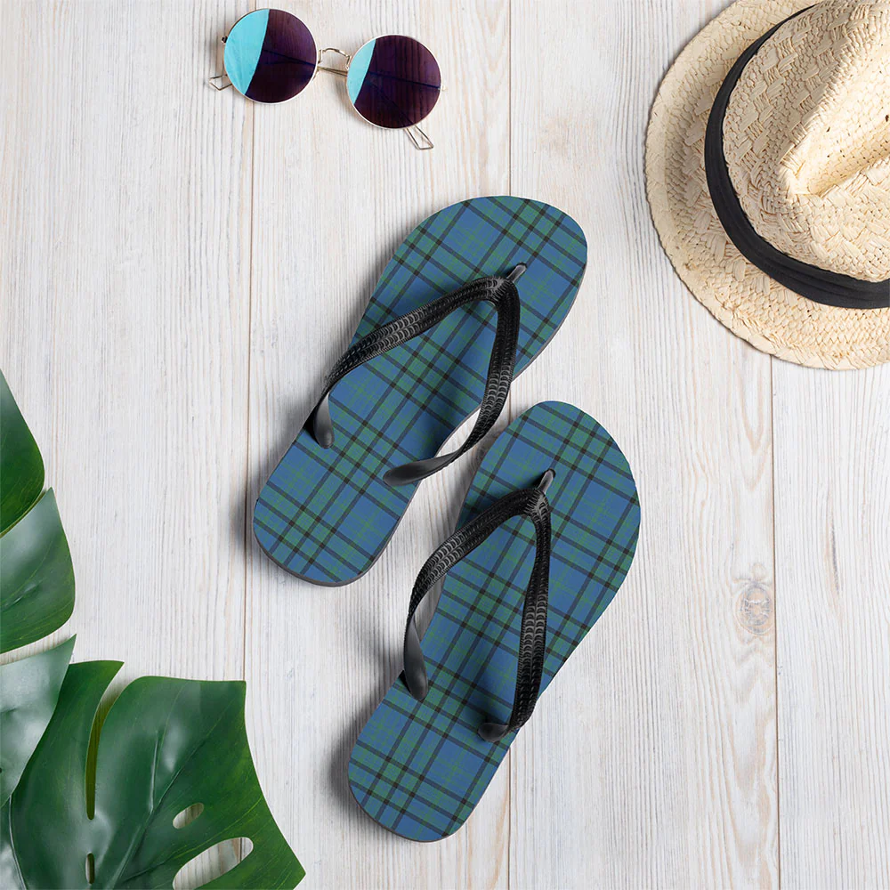 Scottish Matheson Hunting Ancient Clan Badge Tartan Flip Flops - Image 2