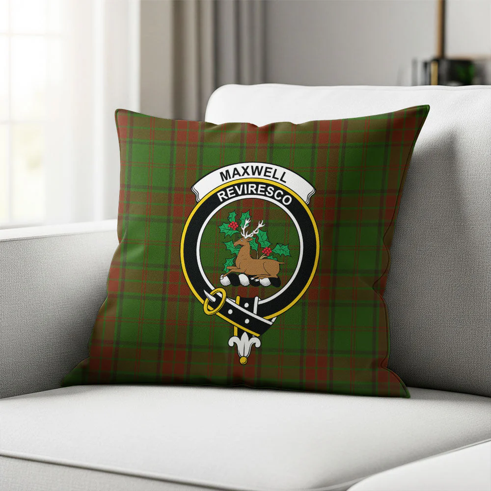 Scottish Maxwell Hunting Clan Badge Tartan Pillow Case - Image 2