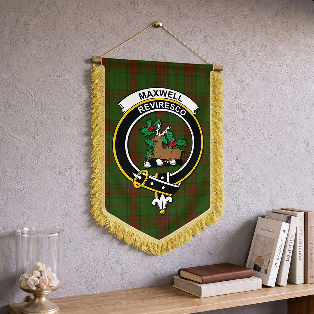 Scottish Maxwell Hunting Clan Badge Tartan Wall Hanging Banner - Image 2
