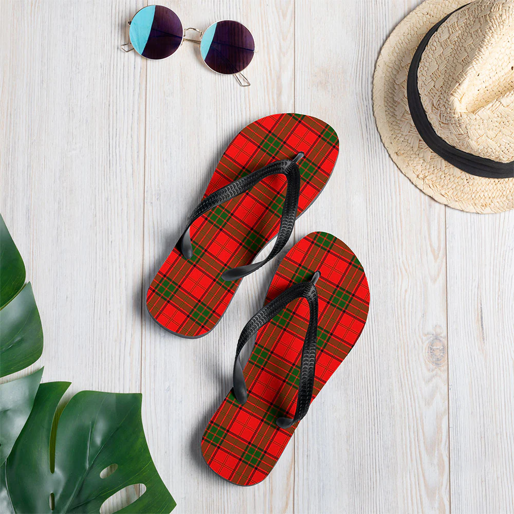 Scottish Maxwell Modern Clan Badge Tartan Flip Flops - Image 2
