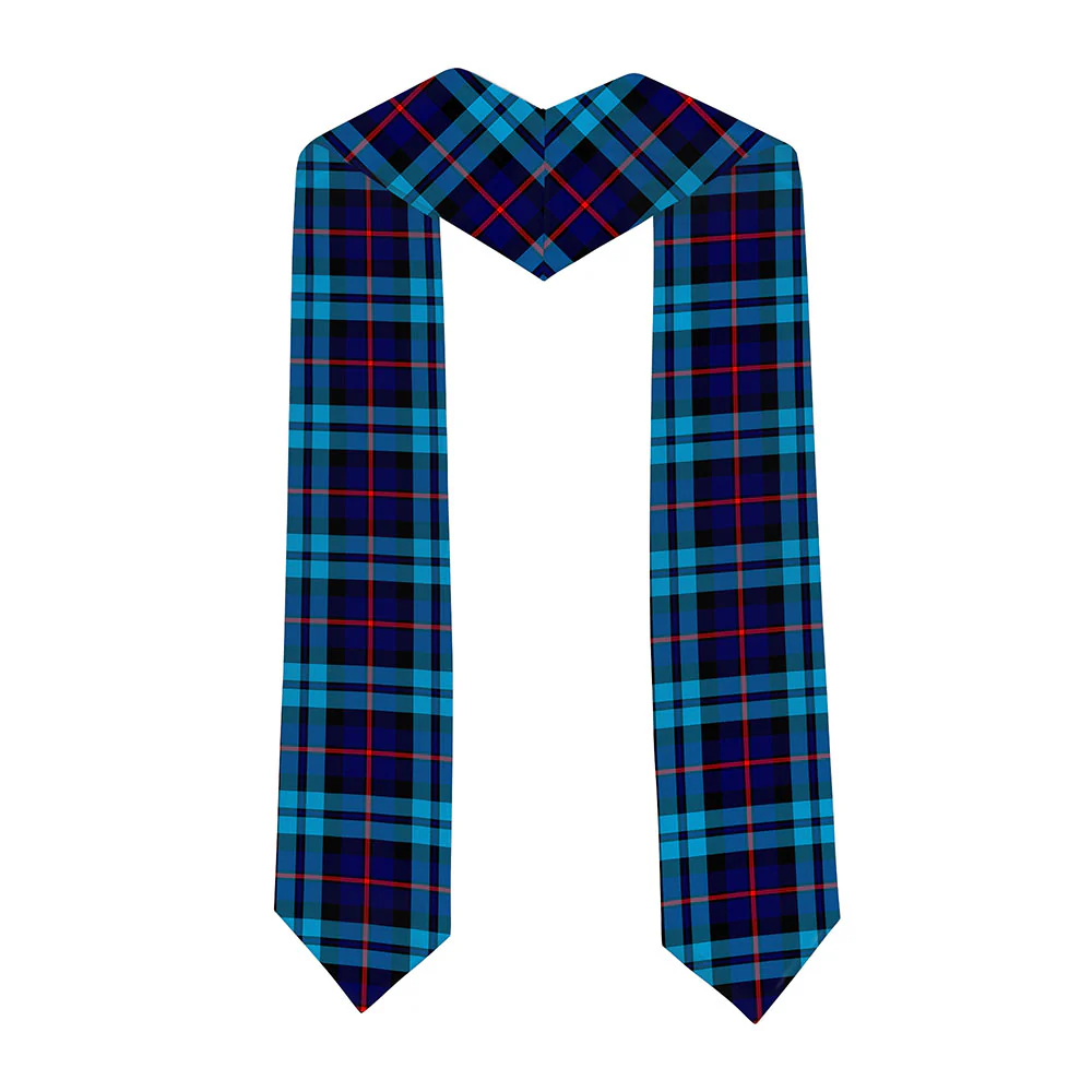 Scottish McCorquodale Clan Badge Tartan Graduation Stole Black Gold Honor - Image 2