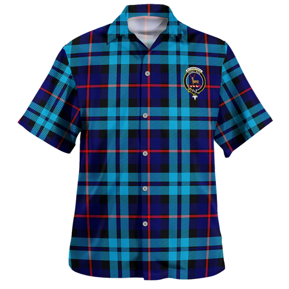 Scottish McCorquodale Clan Badge Tartan Hawaiian Shirt - Image 2