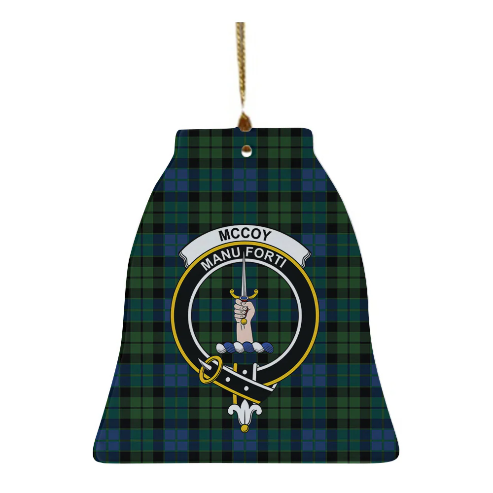 Scottish McCoy Clan Badge Tartan Ceramic Ornament - Image 4