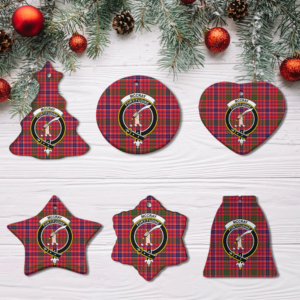 Scottish McCray Clan Badge Tartan Ceramic Ornament