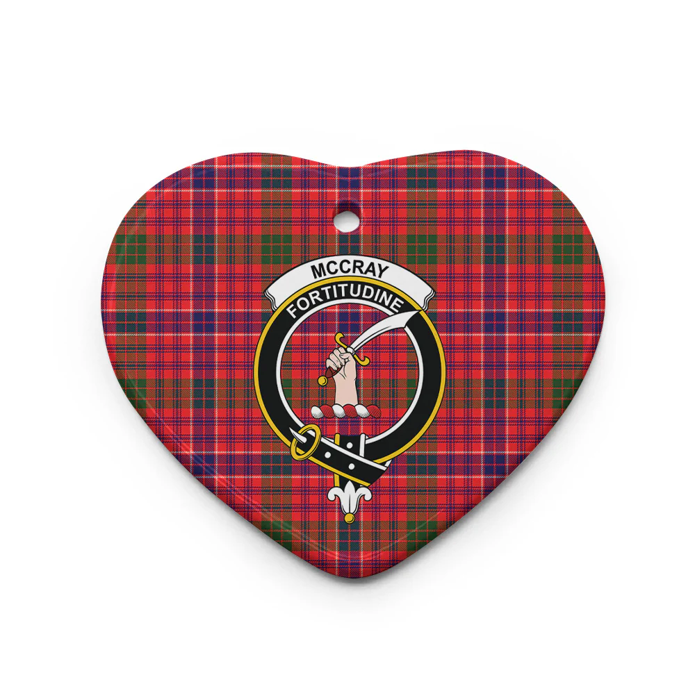 Scottish McCray Clan Badge Tartan Ceramic Ornament - Image 3
