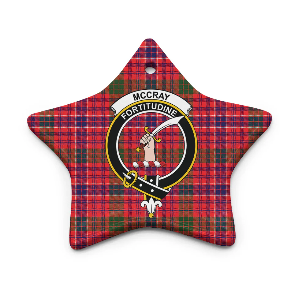 Scottish McCray Clan Badge Tartan Ceramic Ornament - Image 5