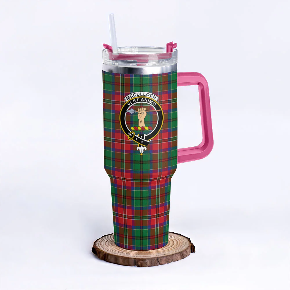 Scottish McCulloch Clan Badge Tartan 40oz Tumbler - Image 7