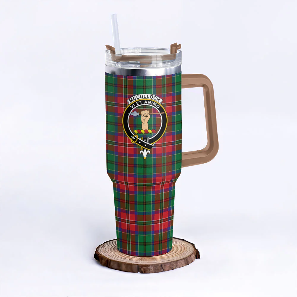 Scottish McCulloch Clan Badge Tartan 40oz Tumbler - Image 9