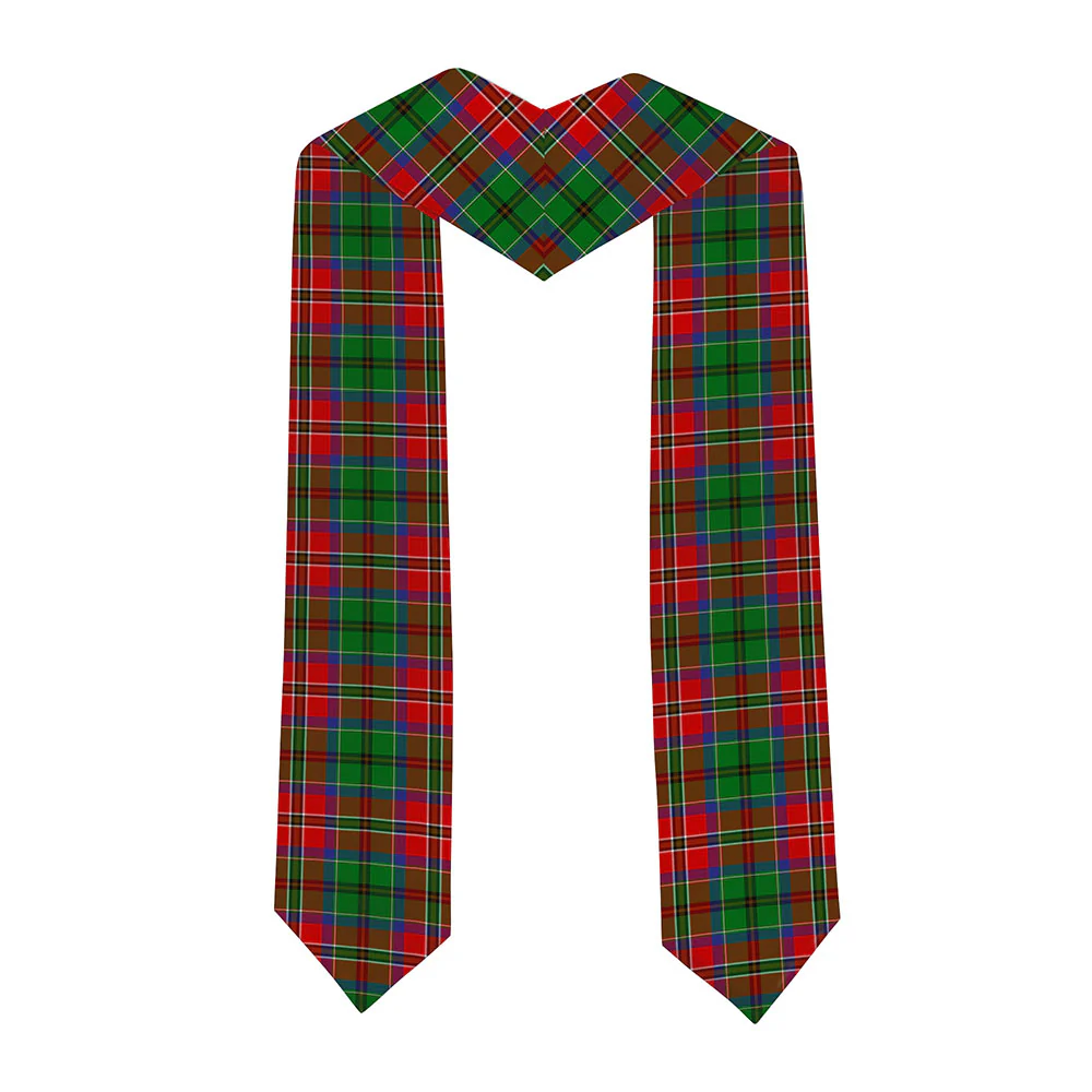 Scottish McCulloch Clan Badge Tartan Graduation Stole Black Gold Honor - Image 2