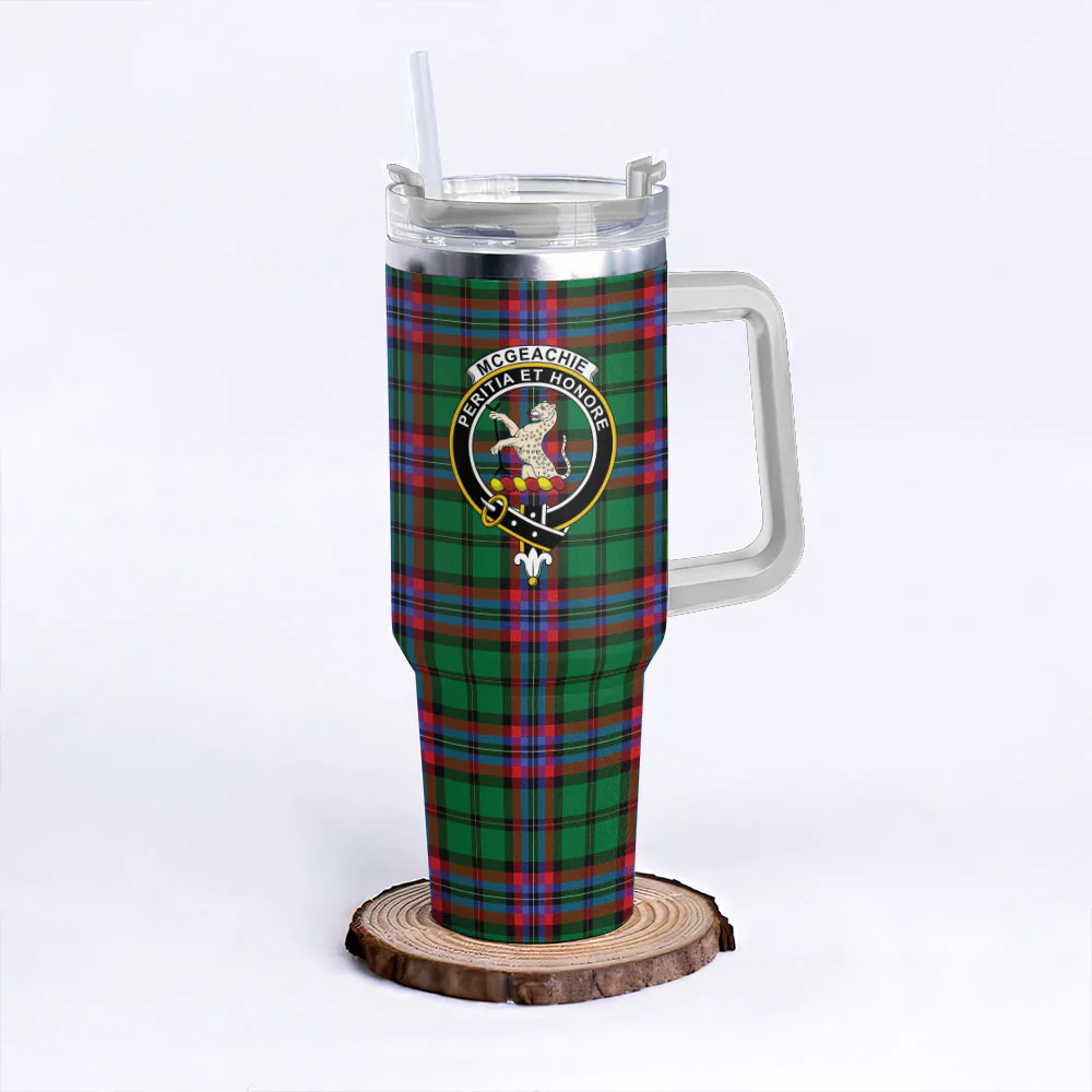 Scottish McGeachie Clan Badge Tartan 40oz Tumbler