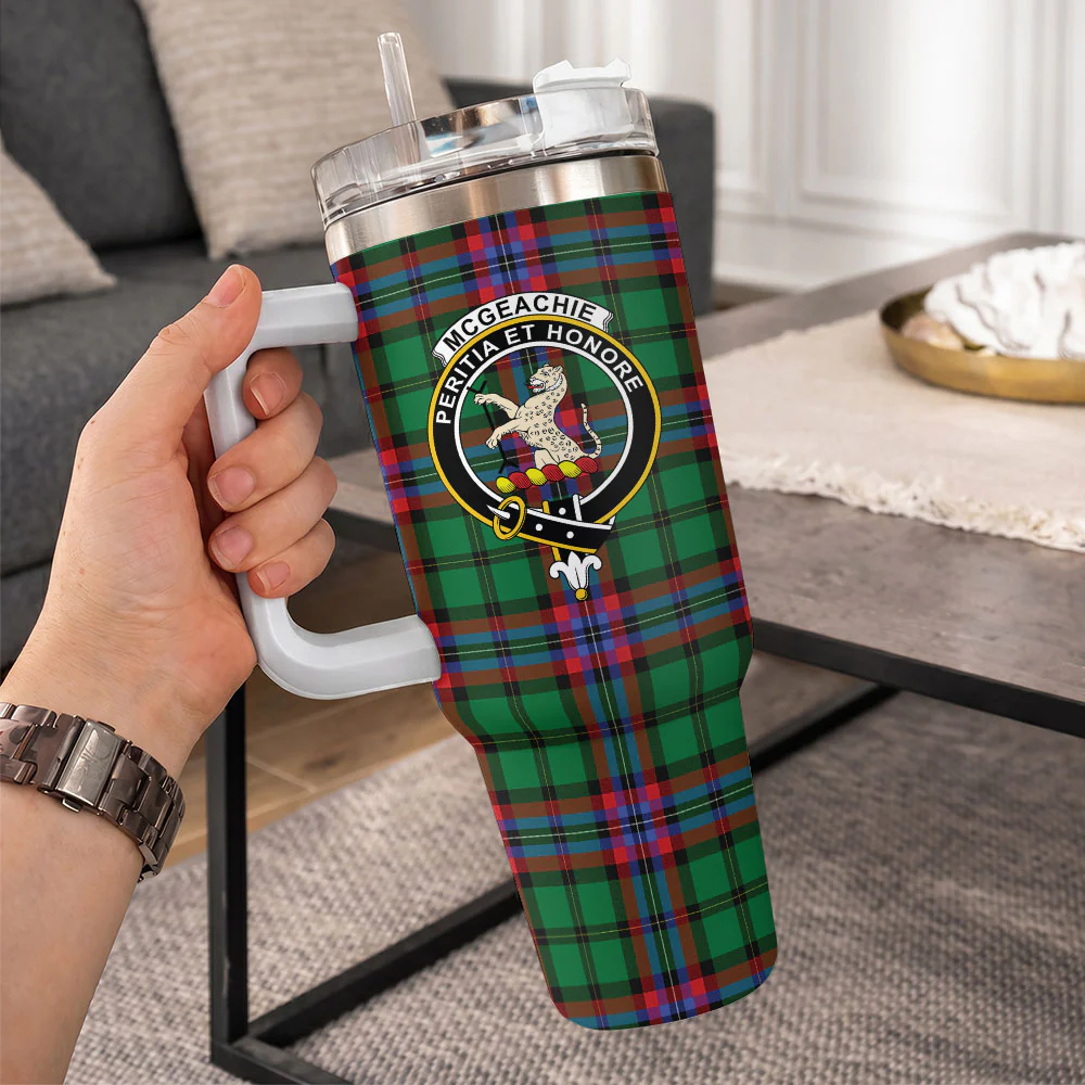 Scottish McGeachie Clan Badge Tartan 40oz Tumbler - Image 10