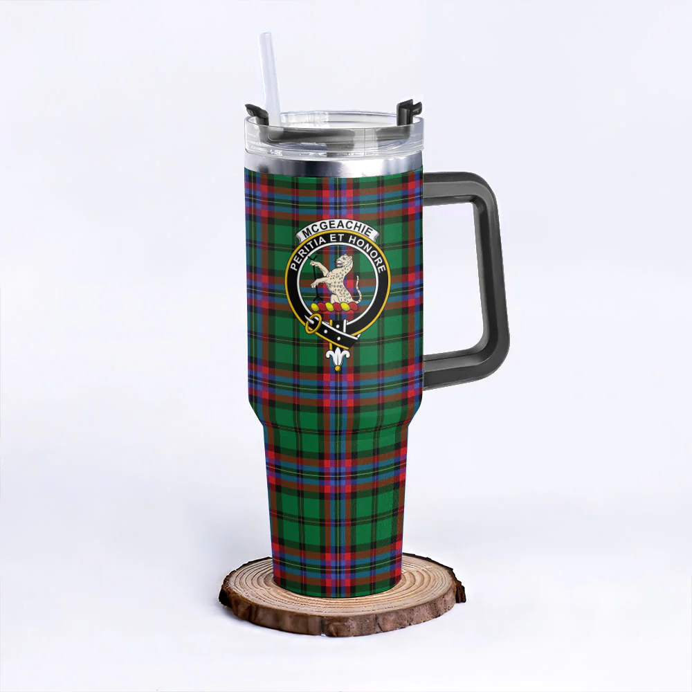 Scottish McGeachie Clan Badge Tartan 40oz Tumbler - Image 3