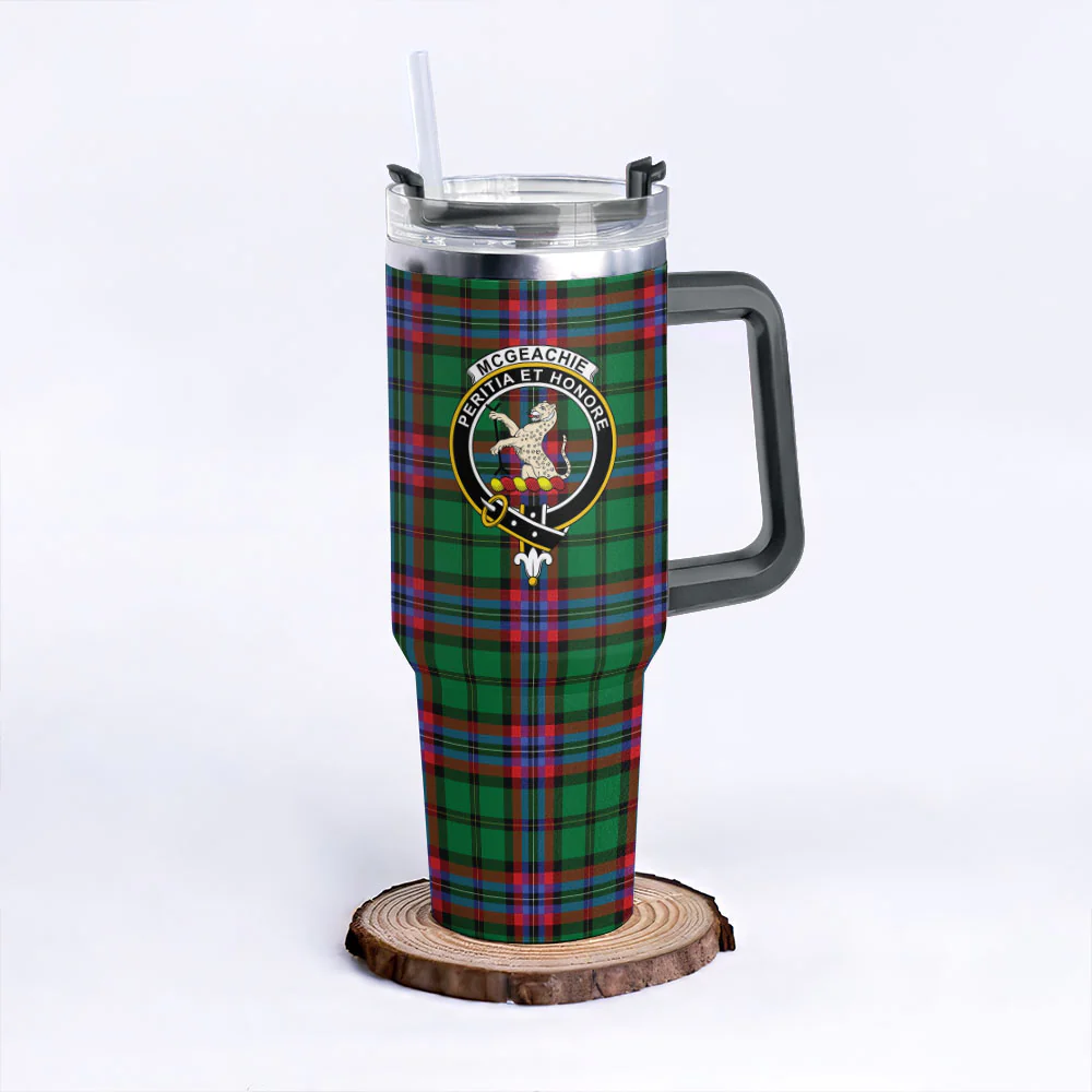 Scottish McGeachie Clan Badge Tartan 40oz Tumbler - Image 6