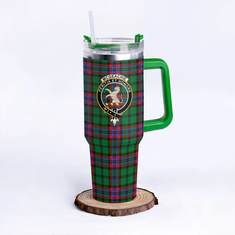 Scottish McGeachie Clan Badge Tartan 40oz Tumbler - Image 8