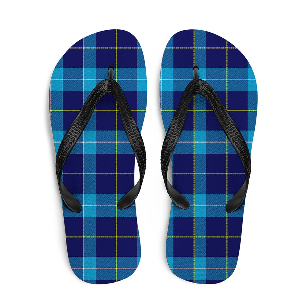 Scottish McKerrell Clan Badge Tartan Flip Flops
