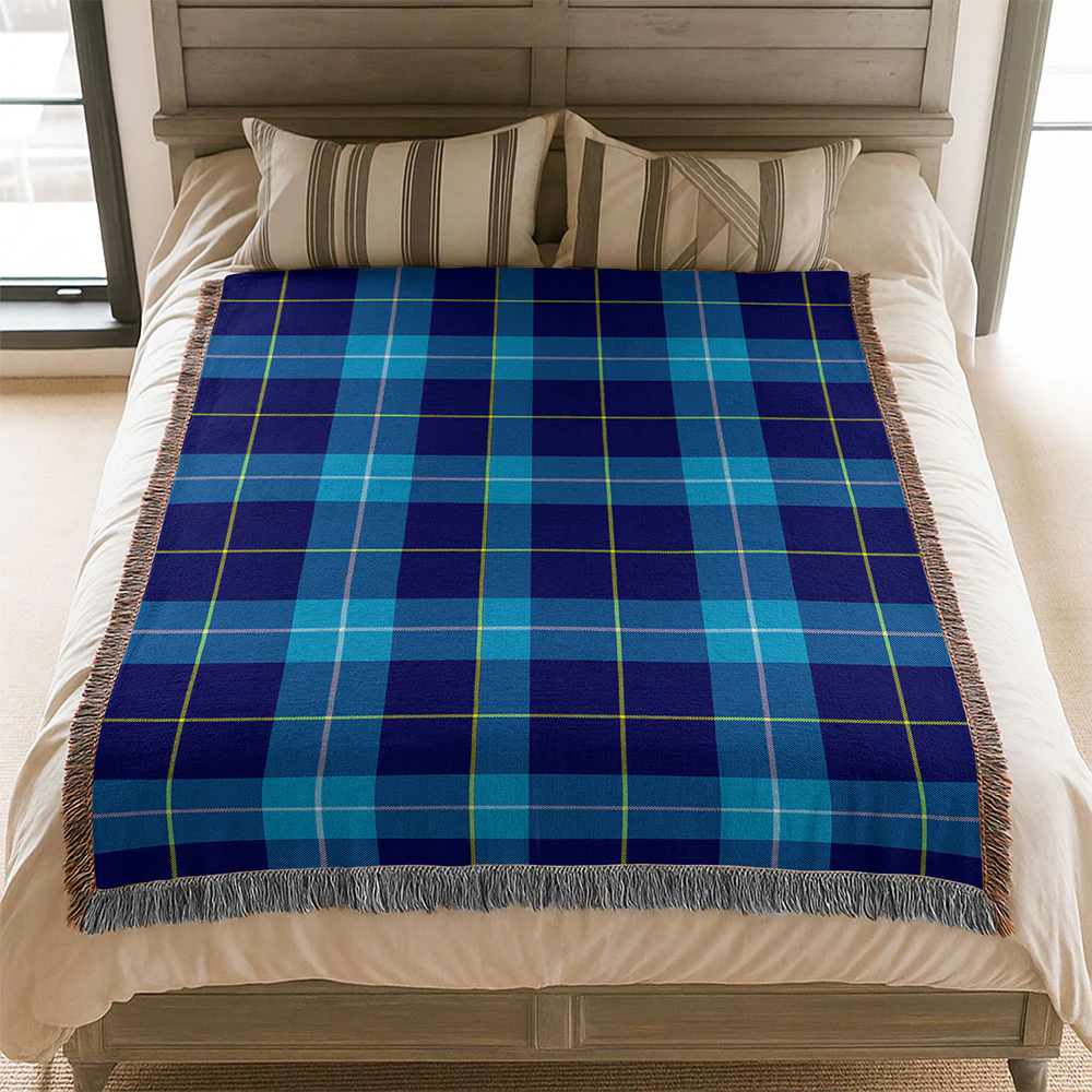 Scottish McKerrell Clan Badge Tartan Woven Blanket - Image 3