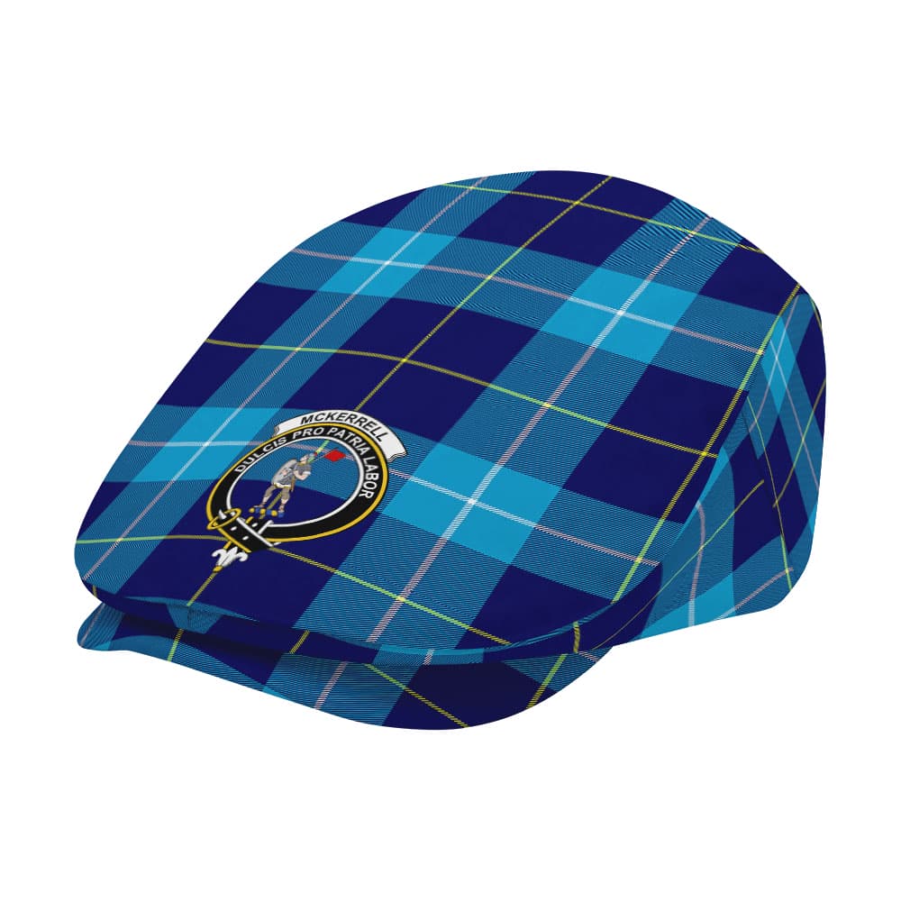 Scottish McKerrell Clan Badge Tartan Flat Cap - Image 2