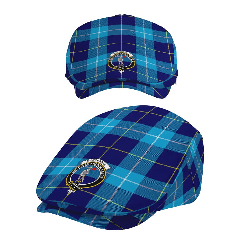 Scottish McKerrell Clan Badge Tartan Flat Cap - Image 5