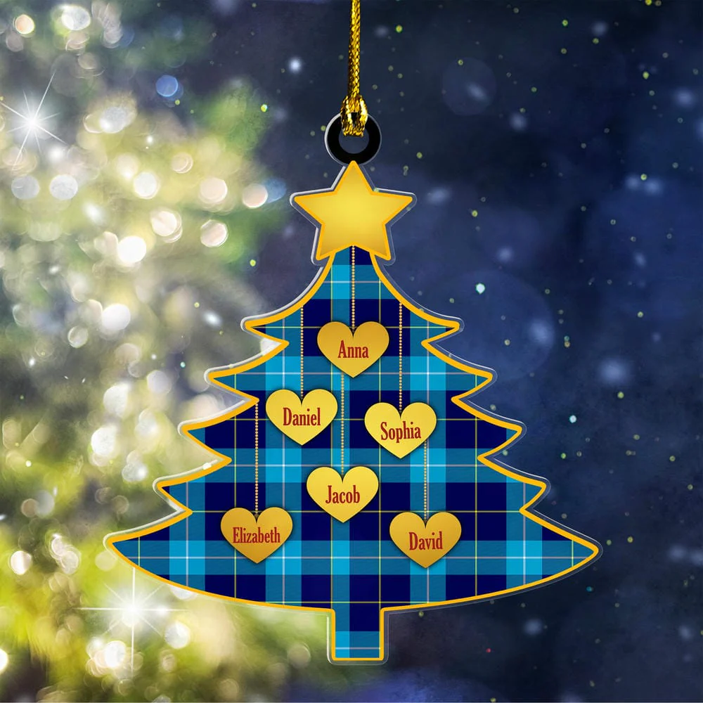Scottish McKerrell Tartan Ornament Custom Family Christmas Tree