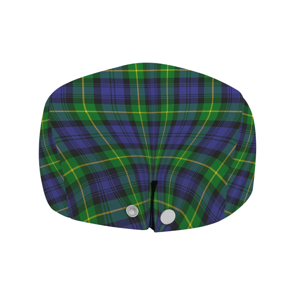 Scottish Meldrum Clan Badge Tartan Flat Cap - Image 4