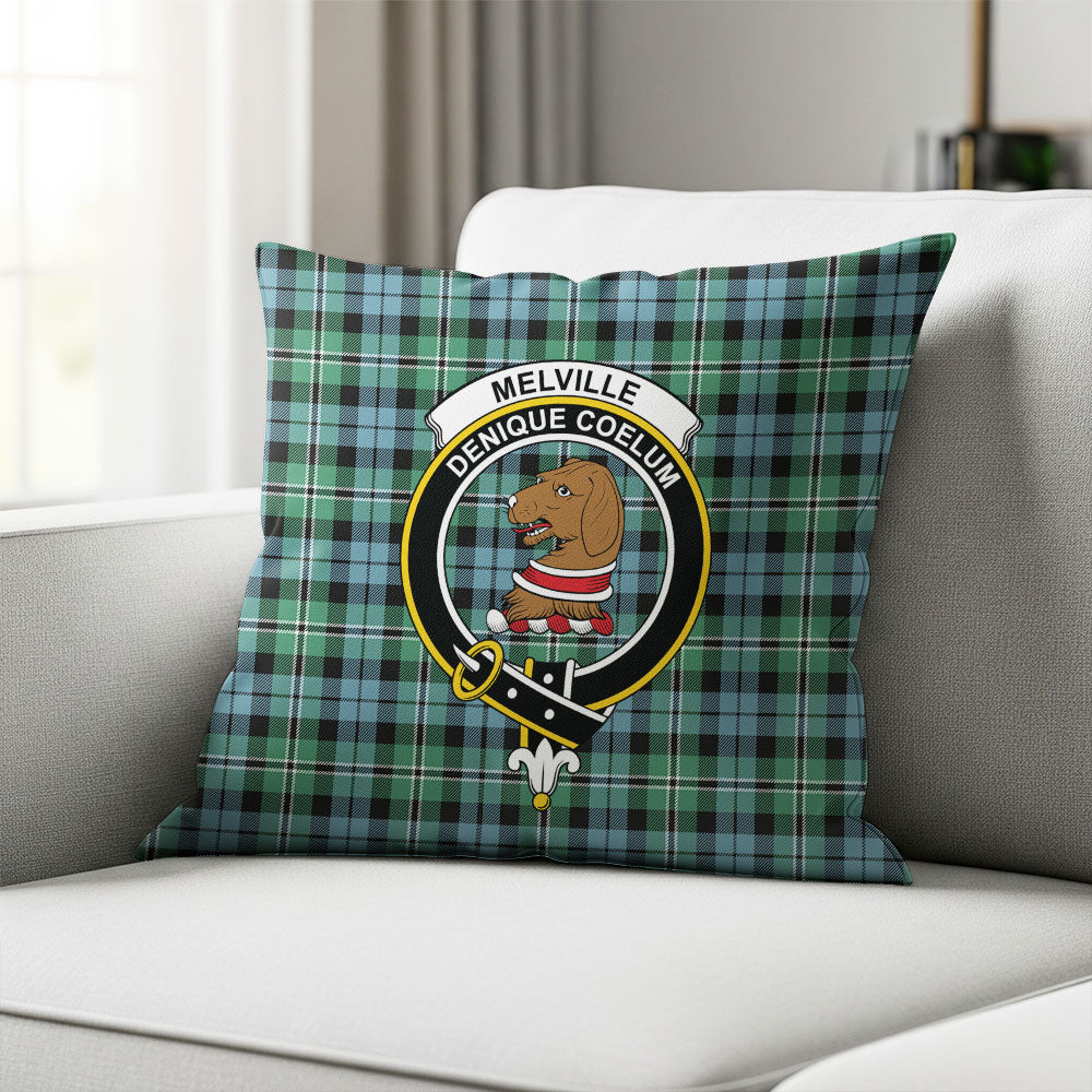 Scottish Melville Clan Badge Tartan Pillow Case - Image 2